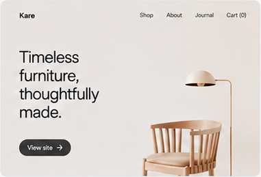 Sample homepage preview for test2.com
